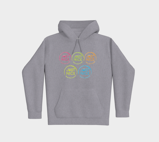 JUST NICE HOODIE - GRAY