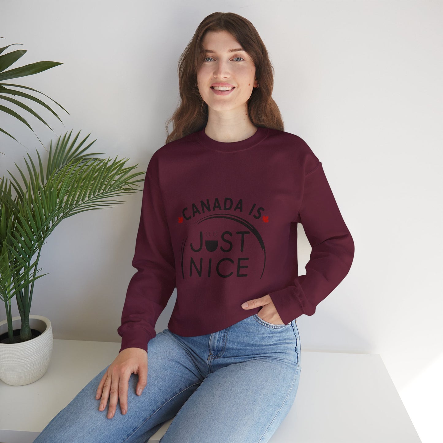 Canada Is Not Nasty Crewneck Sweatshirt - A Cozy Statement Piece for Proud Canadians