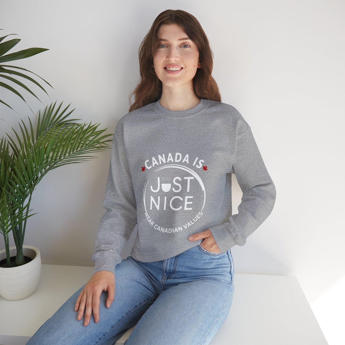 Canada Inspired Unisex Crewneck Sweatshirt - Cozy Fall Style