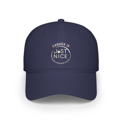 Canada Is Just Nice Baseball Cap, Adjustable Cap, Casual Hat, Gift for Canadians, Summer Accessory