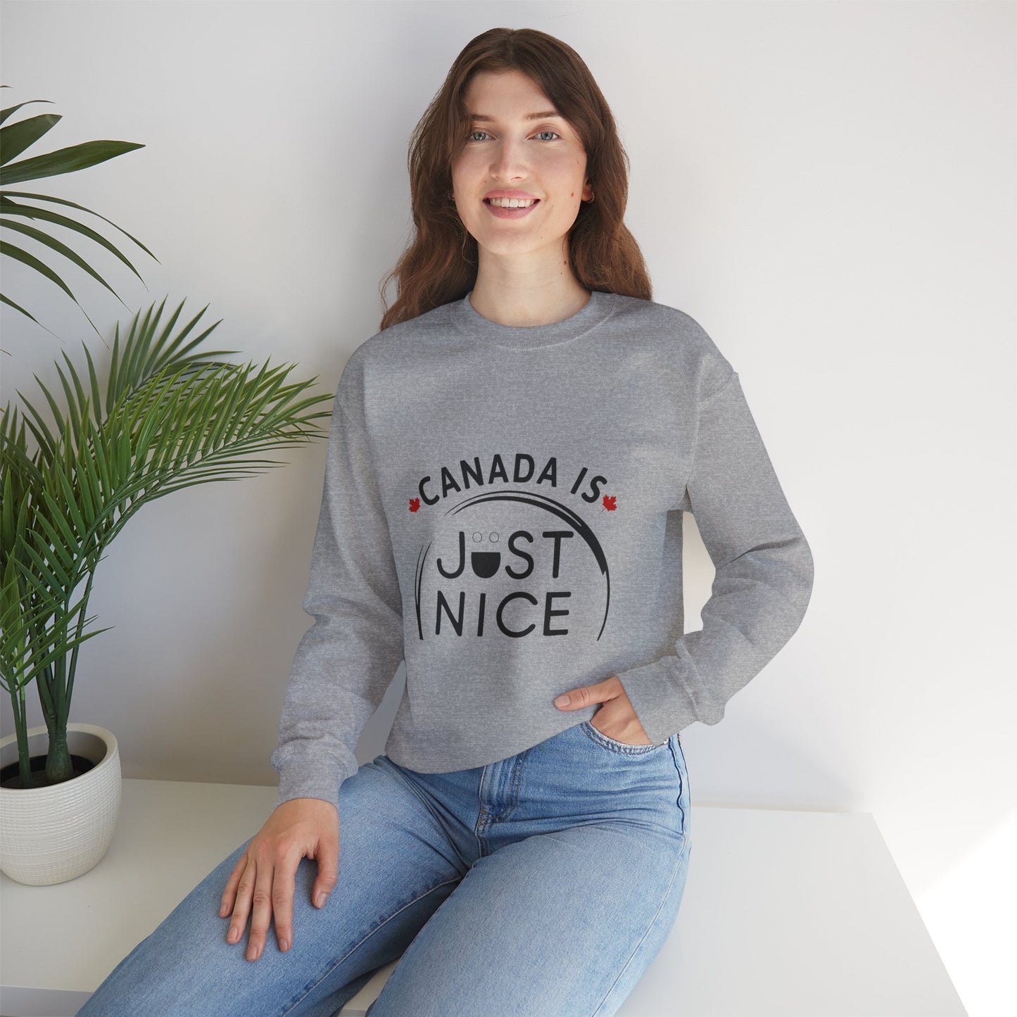 Canada Is Not Nasty Crewneck Sweatshirt - A Cozy Statement Piece for Proud Canadians