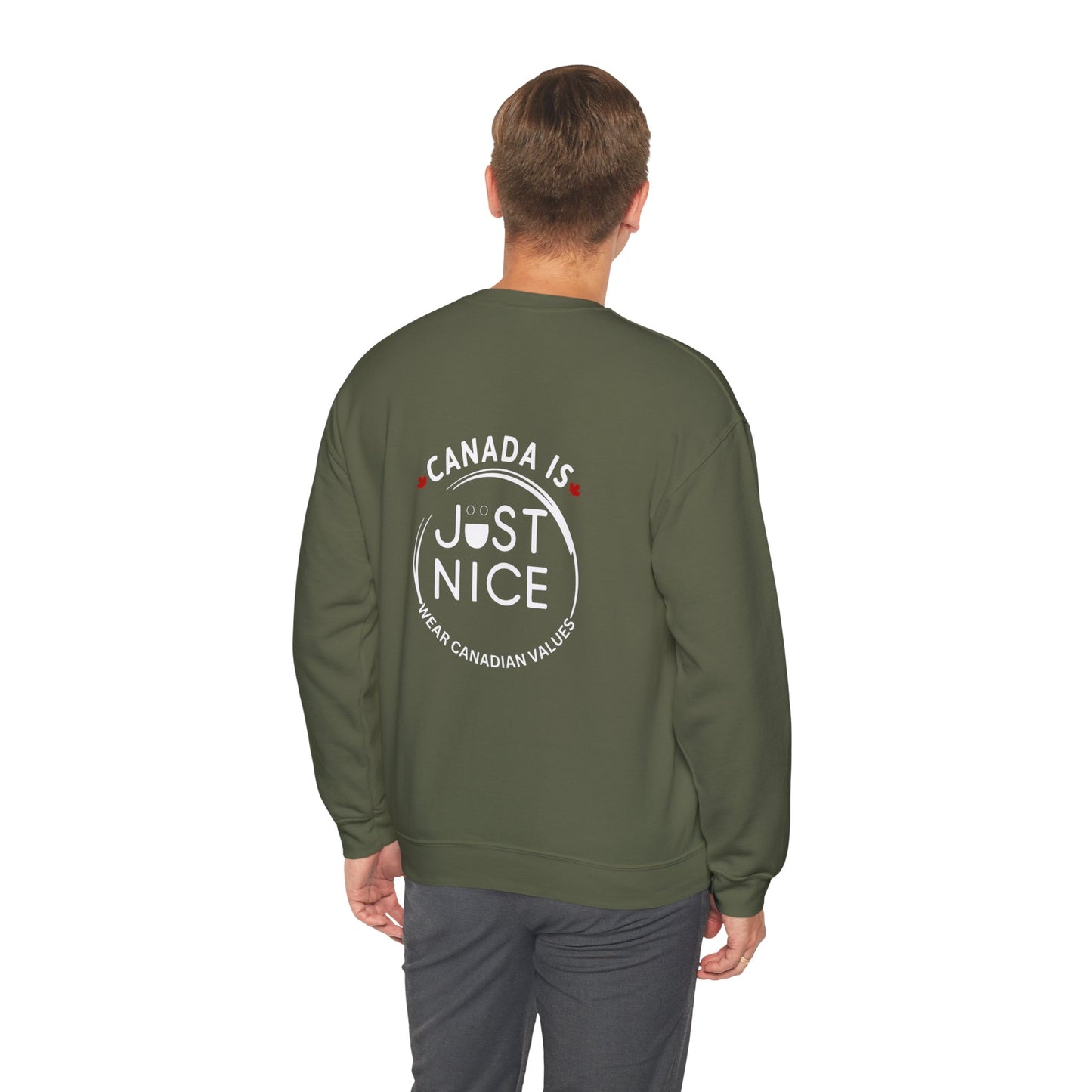Canada Is Just Nice Crewneck Sweatshirt - Cozy Unisex Sweater