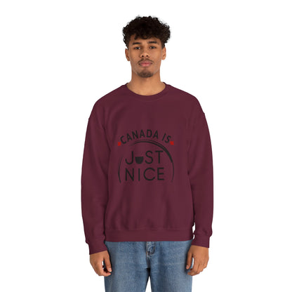 Canada Is Not Nasty Crewneck Sweatshirt - A Cozy Statement Piece for Proud Canadians