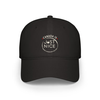 Canada Is Just Nice Baseball Cap, Adjustable Cap, Casual Hat, Gift for Canadians, Summer Accessory