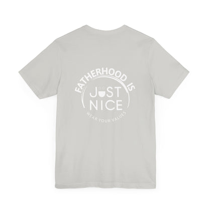 Unisex Jersey Short Sleeve Tee - Present Dad Shirt, Father's Day Gift, Casual Wear, Family T-Shirt, Dad Life Apparel