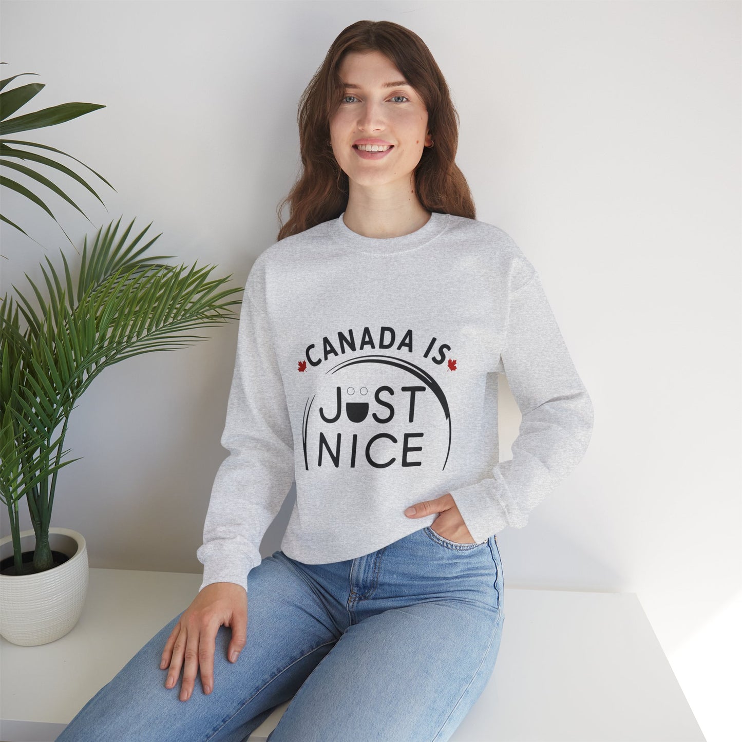 Canada Inspired Unisex Crewneck Sweatshirt - Cozy Fall Style