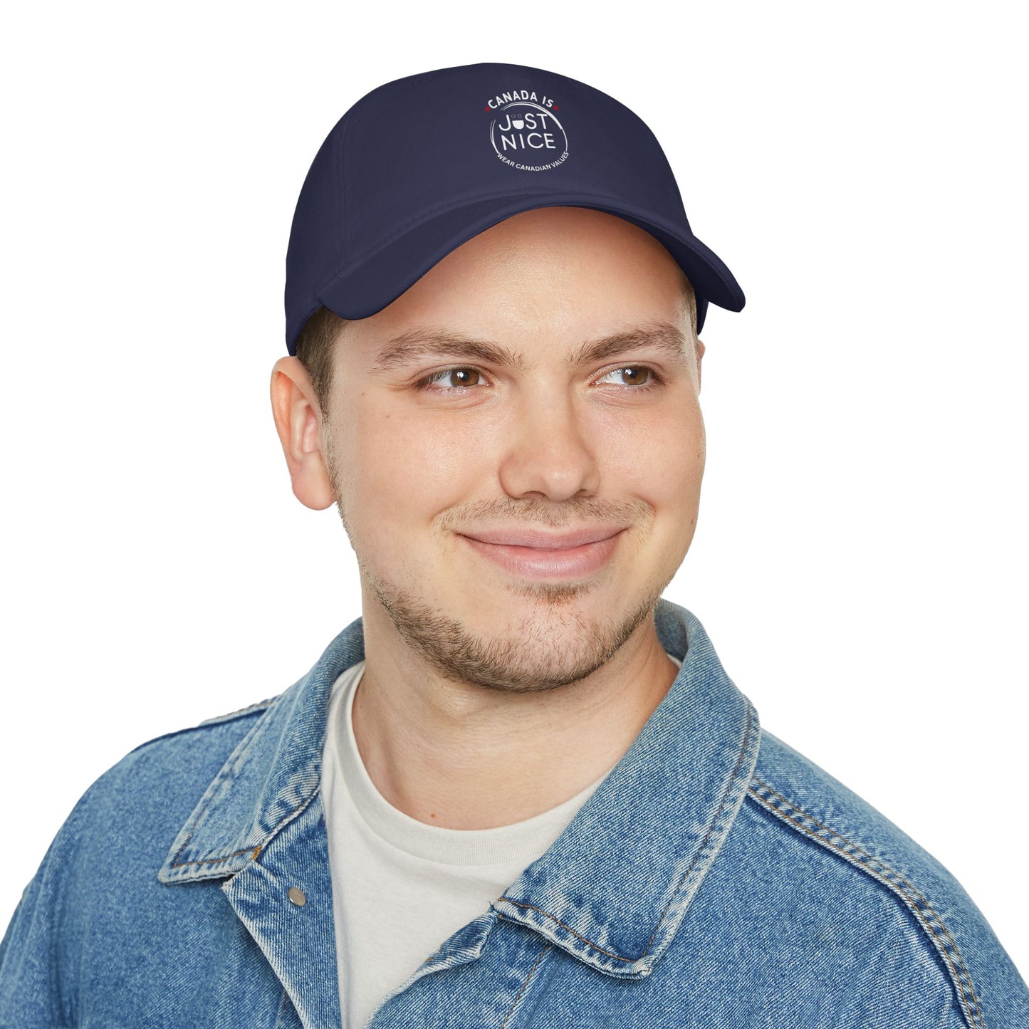 Stylish Low Profile Baseball Cap with 'Just Nice' Design, Casual Hat for Outdoor Lovers, Gift for Birthdays, Sports Cap, Trendy Headwear
