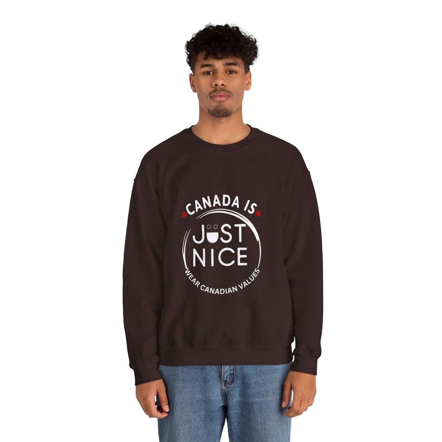 Canada Inspired Unisex Crewneck Sweatshirt - Cozy Fall Style