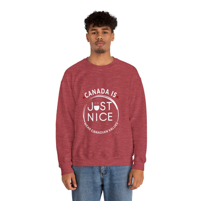 Canada Inspired Unisex Crewneck Sweatshirt - Cozy Fall Style