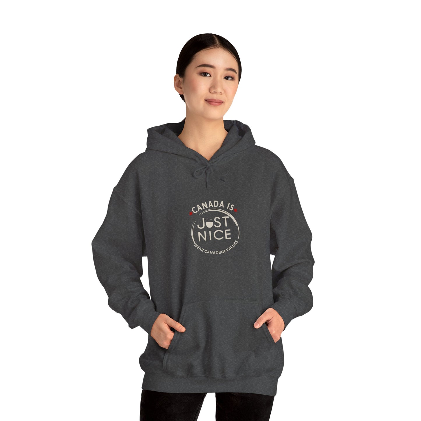 Canada is Just Nice Hoodie, Cozy Sweatshirt for Canada Day, Gift for Friends, Unisex Pullover, Casual Wear, Fall Fashion