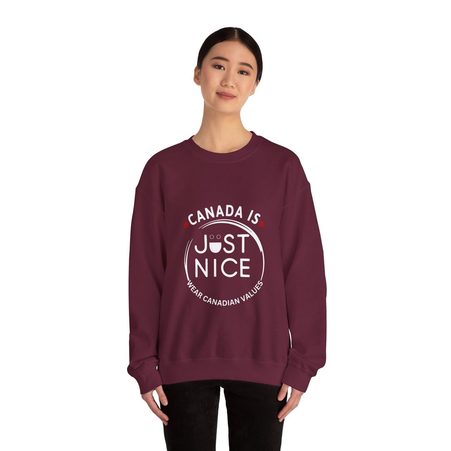 Canada Inspired Unisex Crewneck Sweatshirt - Cozy Fall Style