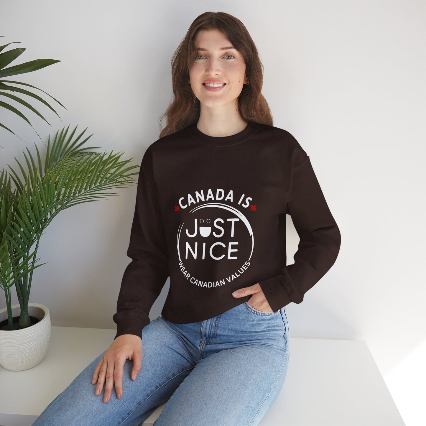 Canada Inspired Unisex Crewneck Sweatshirt - Cozy Fall Style