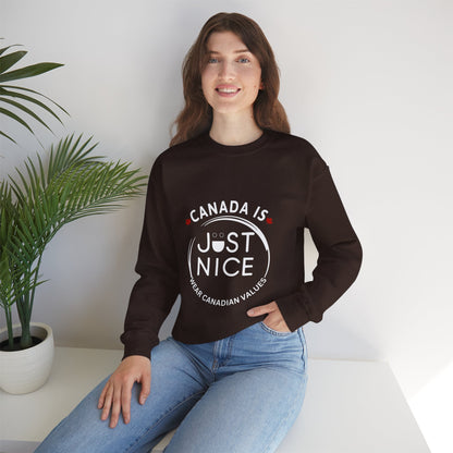 Canada Inspired Unisex Crewneck Sweatshirt - Cozy Fall Style