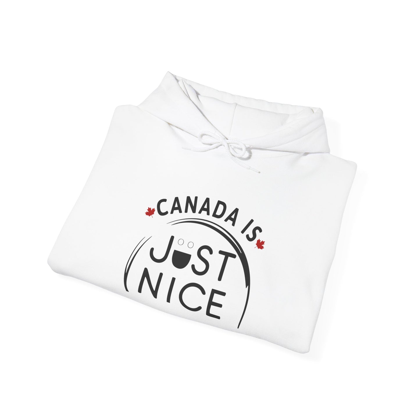 Canada Is Just Nice Hooded Sweatshirt | Unisex Cozy Pullover