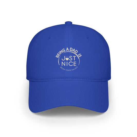 Dad Life Low Profile Baseball Cap, Gifts for Dads, Red Cap, Father's Day Hat, Just Nice Dad Hat, Casual Style
