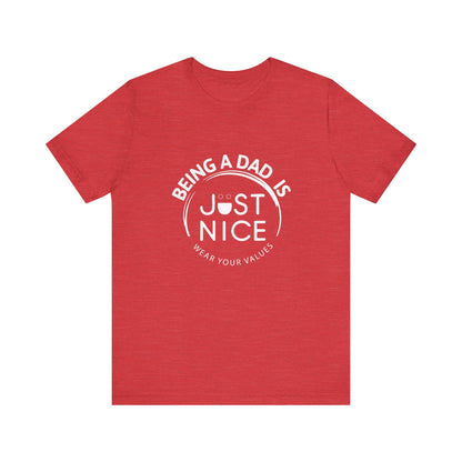 Dad Vibes Short Sleeve Tee - Perfect Gift for Father's Day, Comfortable Casual Wear, Unisex Tee for Dad
