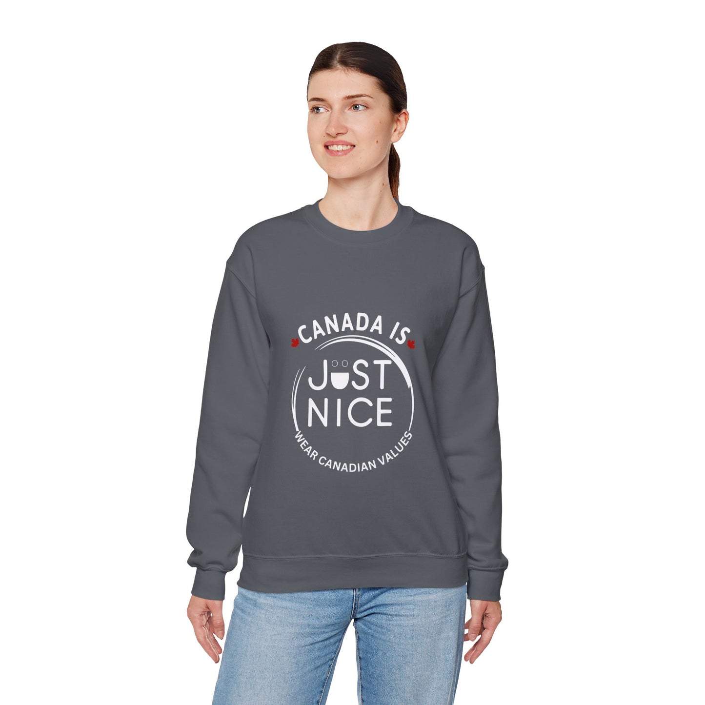 Canada Inspired Unisex Crewneck Sweatshirt - Cozy Fall Style