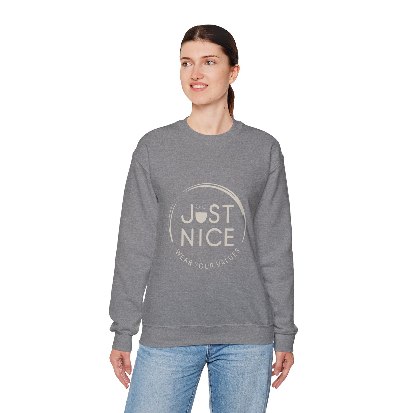 Canada Is Just Nice Crewneck Sweatshirt - Cozy Unisex Sweater for Home & Outdoor