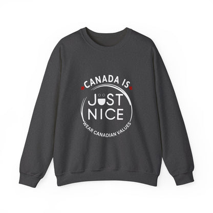 Canada Is Not Nasty Crewneck Sweatshirt - A Cozy Statement Piece for Proud Canadians