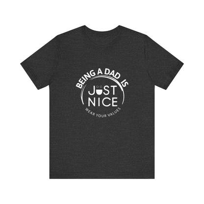 Dad Vibes Short Sleeve Tee - Perfect Gift for Father's Day, Comfortable Casual Wear, Unisex Tee for Dad