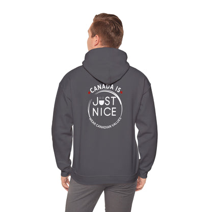 Canada Is Just Nice Hooded Sweatshirt | Unisex Cozy Pullover
