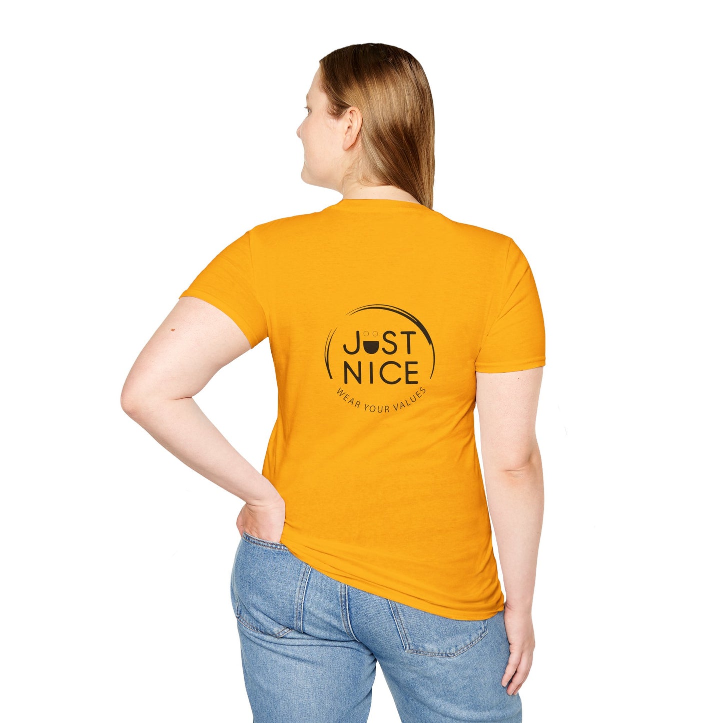 Unisex Softstyle T-Shirt - "Canada is Just Nice" Maple Leaf Design