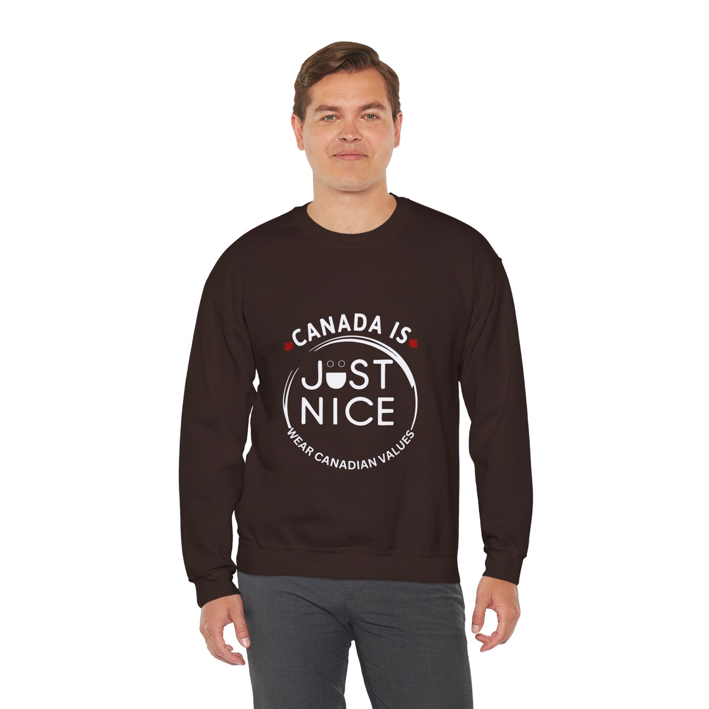 Canada Inspired Unisex Crewneck Sweatshirt - Cozy Fall Style