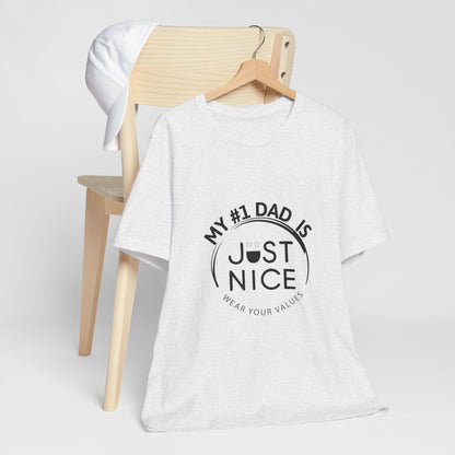 Unisex Jersey Short Sleeve Tee - Present Dad Shirt, Father's Day Gift, Casual Wear, Family T-Shirt, Dad Life Apparel