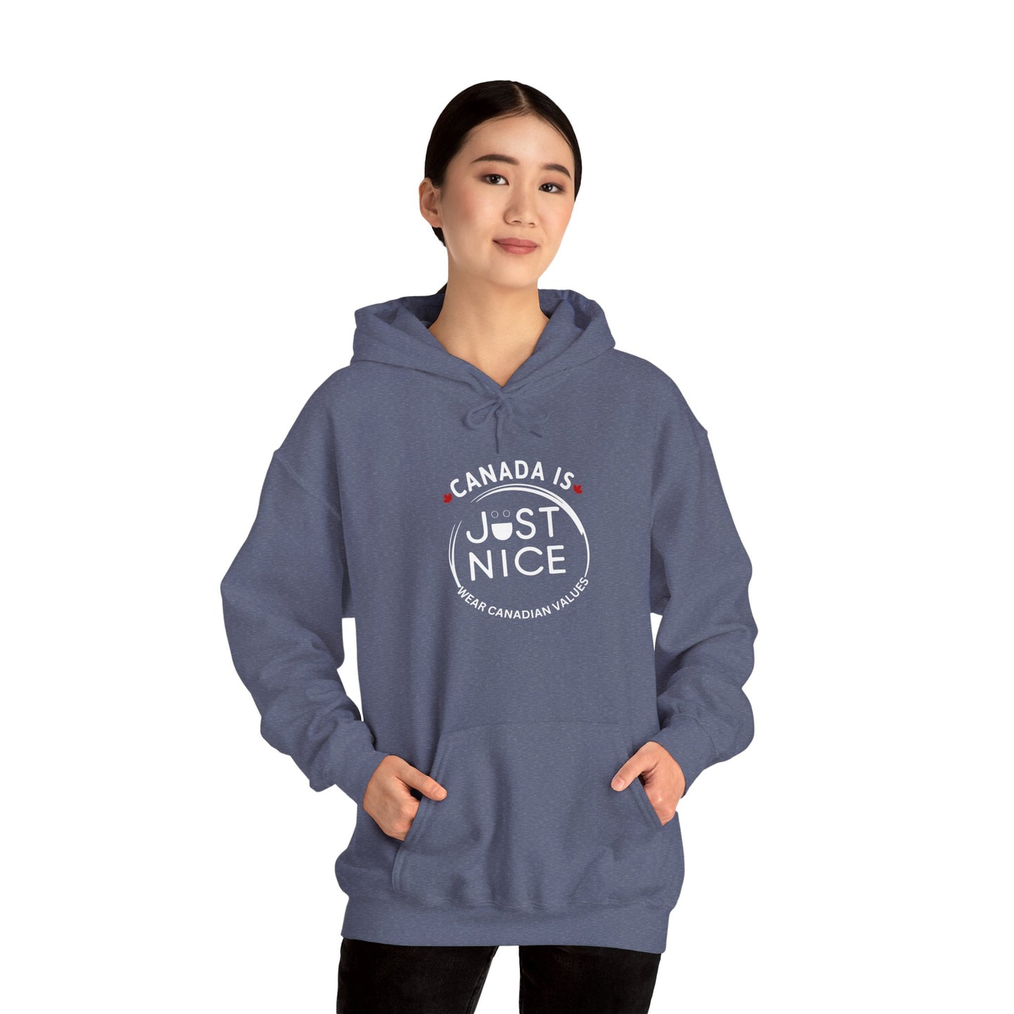 Canada Is Just Nice Hooded Sweatshirt | Unisex Cozy Pullover
