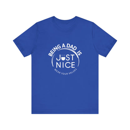 Dad Vibes Short Sleeve Tee - Perfect Gift for Father's Day, Comfortable Casual Wear, Unisex Tee for Dad