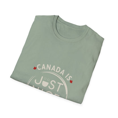 Unisex Softstyle T-Shirt - "Canada is Just Nice" Maple Leaf Design