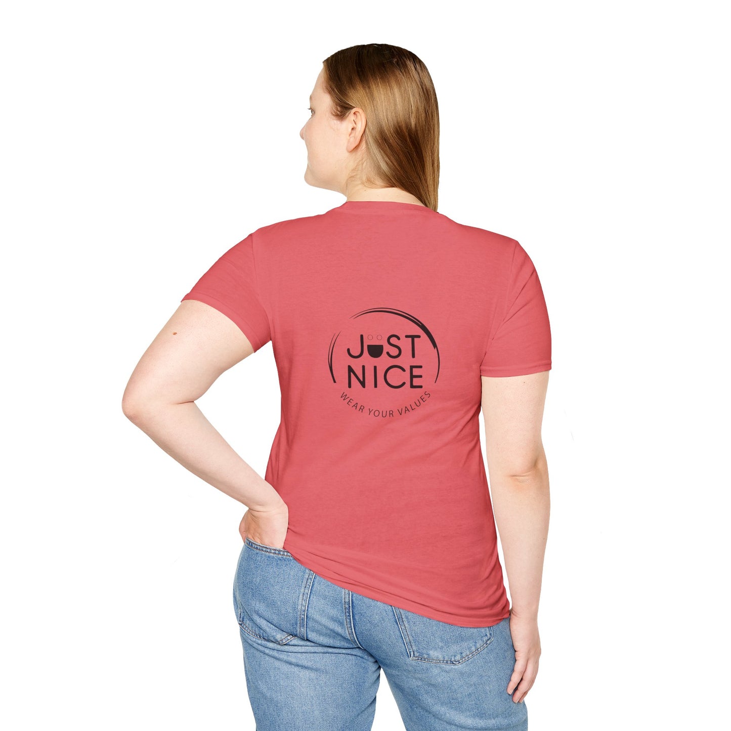 Unisex Softstyle T-Shirt - "Canada is Just Nice" Maple Leaf Design