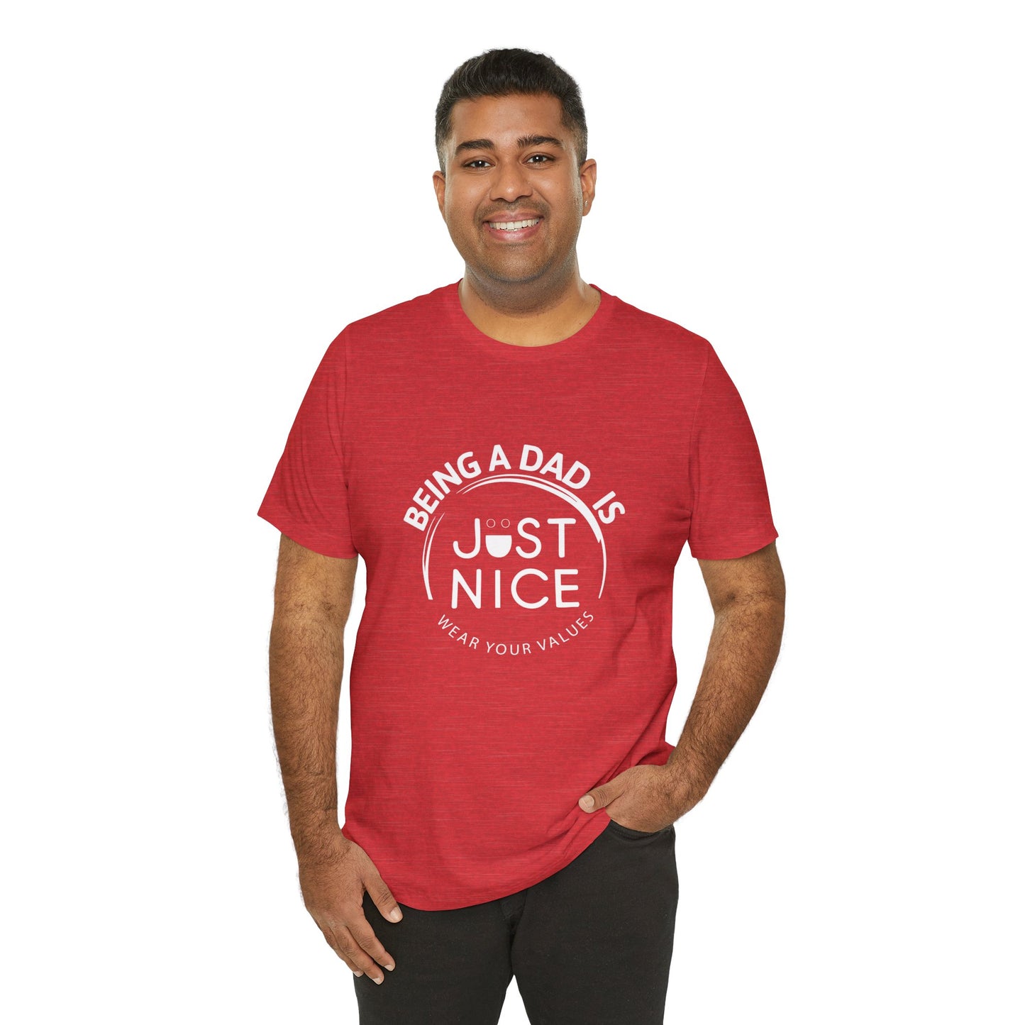 Dad Vibes Short Sleeve Tee - Perfect Gift for Father's Day, Comfortable Casual Wear, Unisex Tee for Dad