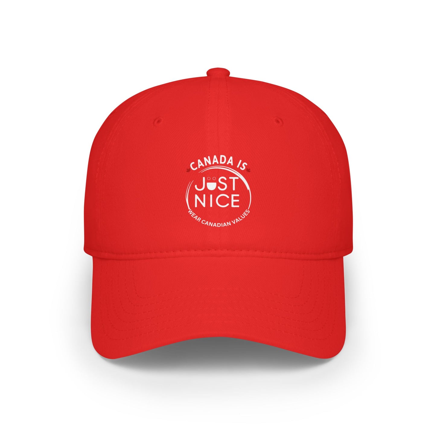 Stylish Low Profile Baseball Cap with 'Just Nice' Design, Casual Hat for Outdoor Lovers, Gift for Birthdays, Sports Cap, Trendy Headwear
