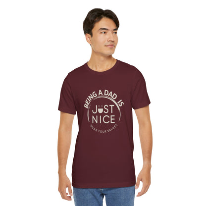 Unisex Dad Values Tee - Perfect Gift for Fathers, Casual Wear, Thoughtful Present, Father's Day, Family Gatherings