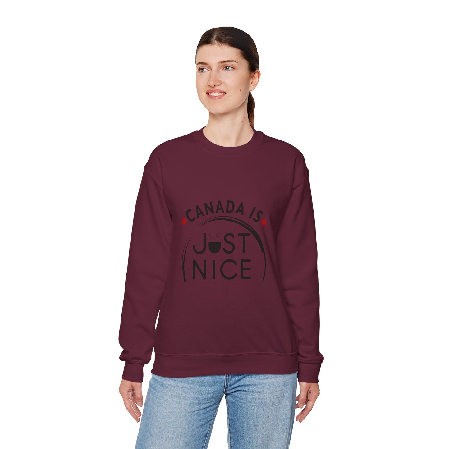 Canada Is Not Nasty Crewneck Sweatshirt - A Cozy Statement Piece for Proud Canadians