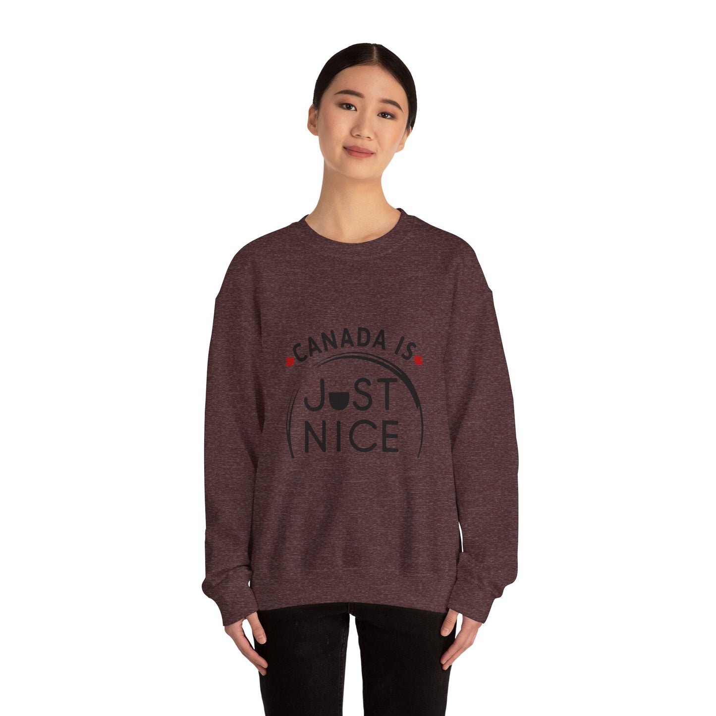Canada Is Not Nasty Crewneck Sweatshirt - A Cozy Statement Piece for Proud Canadians