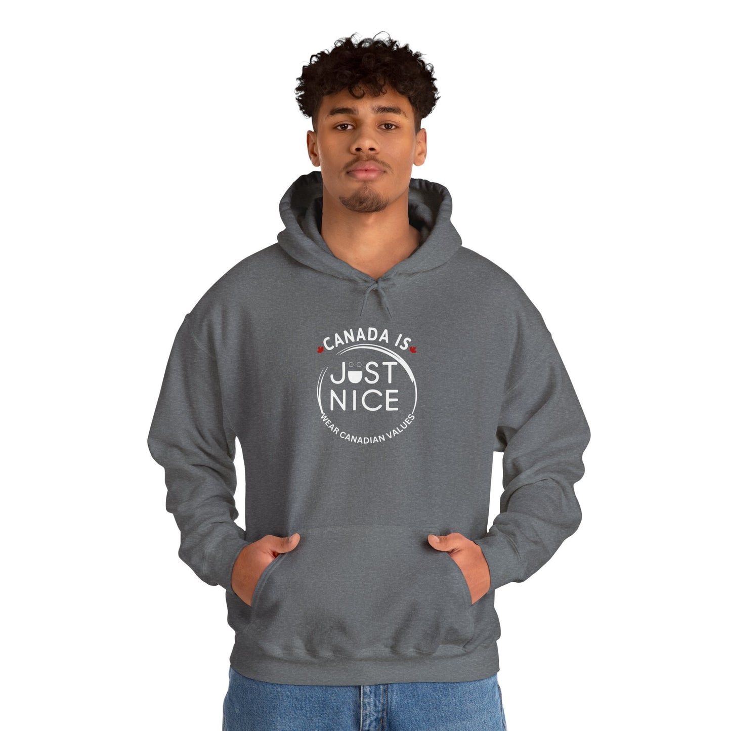 Canada Is Just Nice Hooded Sweatshirt | Unisex Cozy Pullover