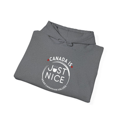 Canada Is Just Nice Hooded Sweatshirt | Unisex Cozy Pullover