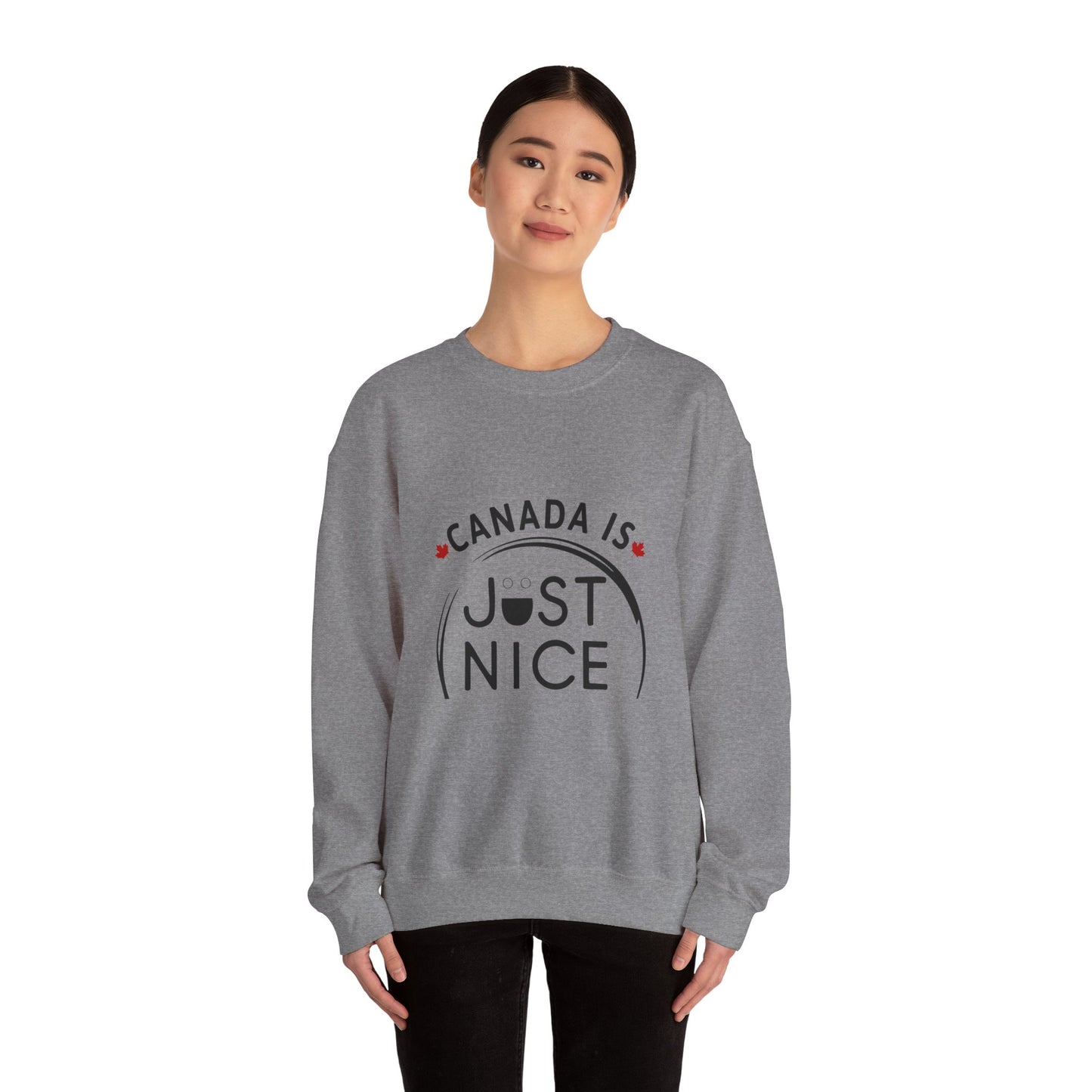 Canada Is Not Nasty Crewneck Sweatshirt - A Cozy Statement Piece for Proud Canadians