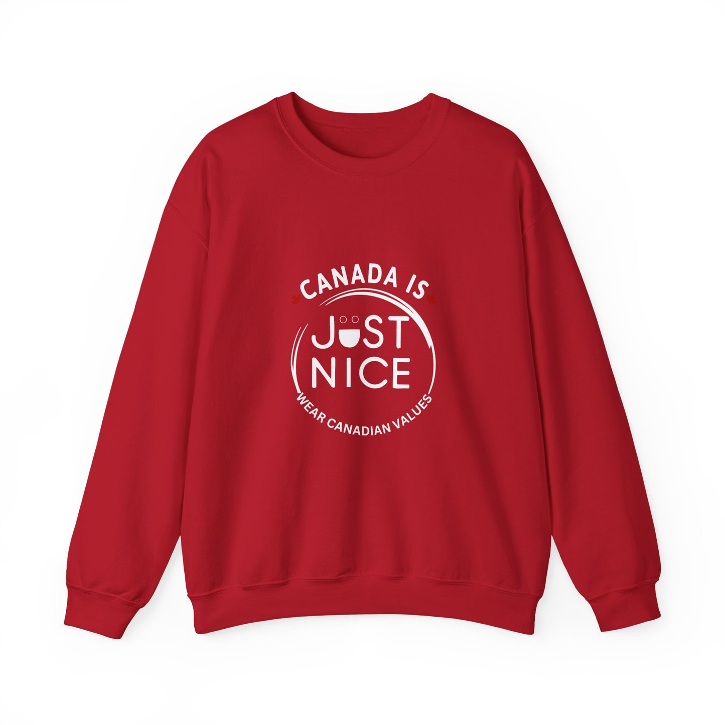 Canada Is Just Nice Crewneck Sweatshirt - Cozy Unisex Sweater