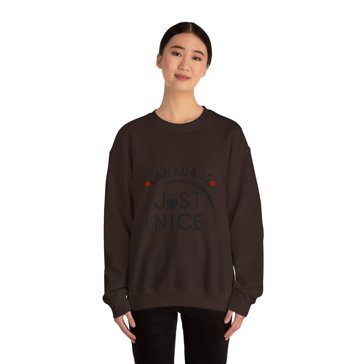 Canada Is Not Nasty Crewneck Sweatshirt - A Cozy Statement Piece for Proud Canadians