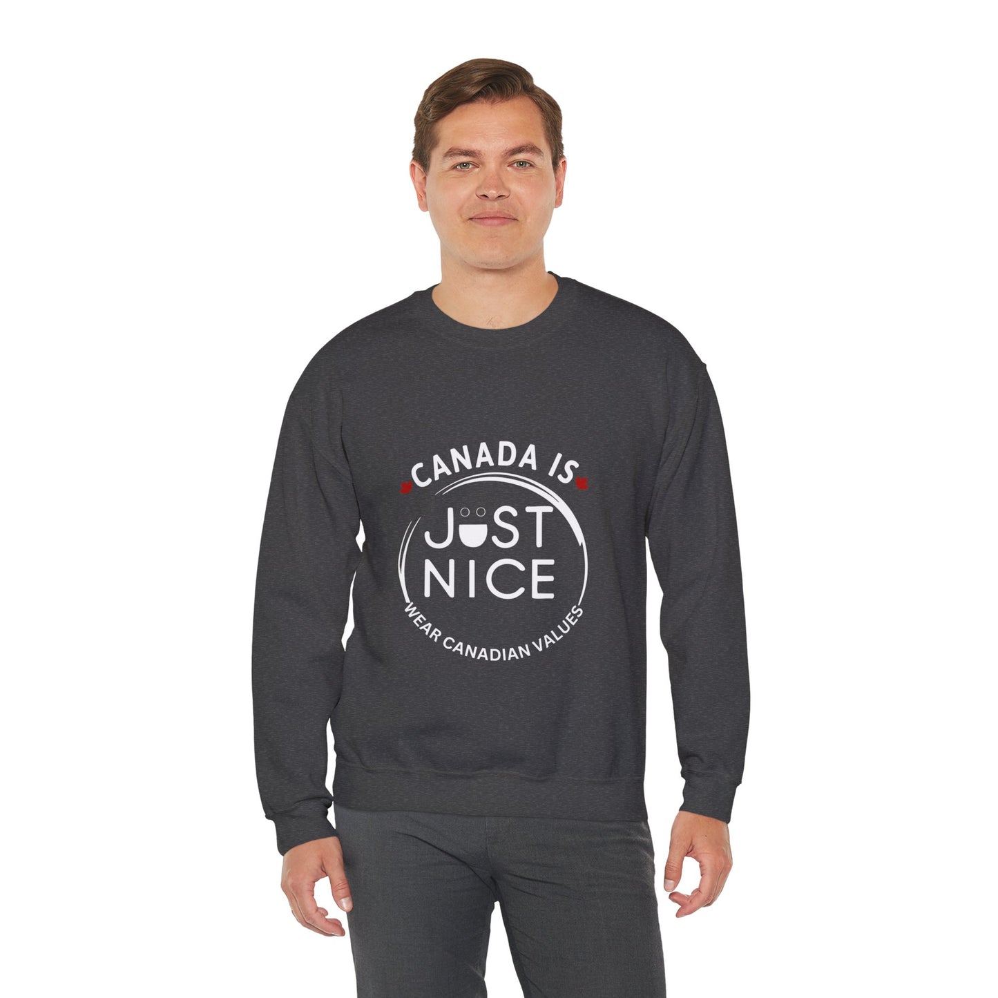 Canada Inspired Unisex Crewneck Sweatshirt - Cozy Fall Style