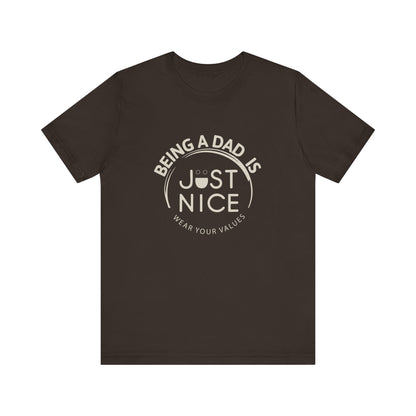 Unisex Dad Values Tee - Perfect Gift for Fathers, Casual Wear, Thoughtful Present, Father's Day, Family Gatherings