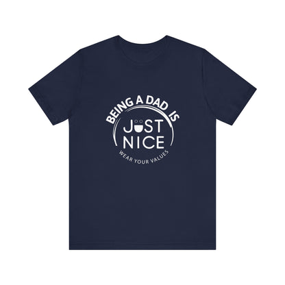 Dad Vibes Short Sleeve Tee - Perfect Gift for Father's Day, Comfortable Casual Wear, Unisex Tee for Dad