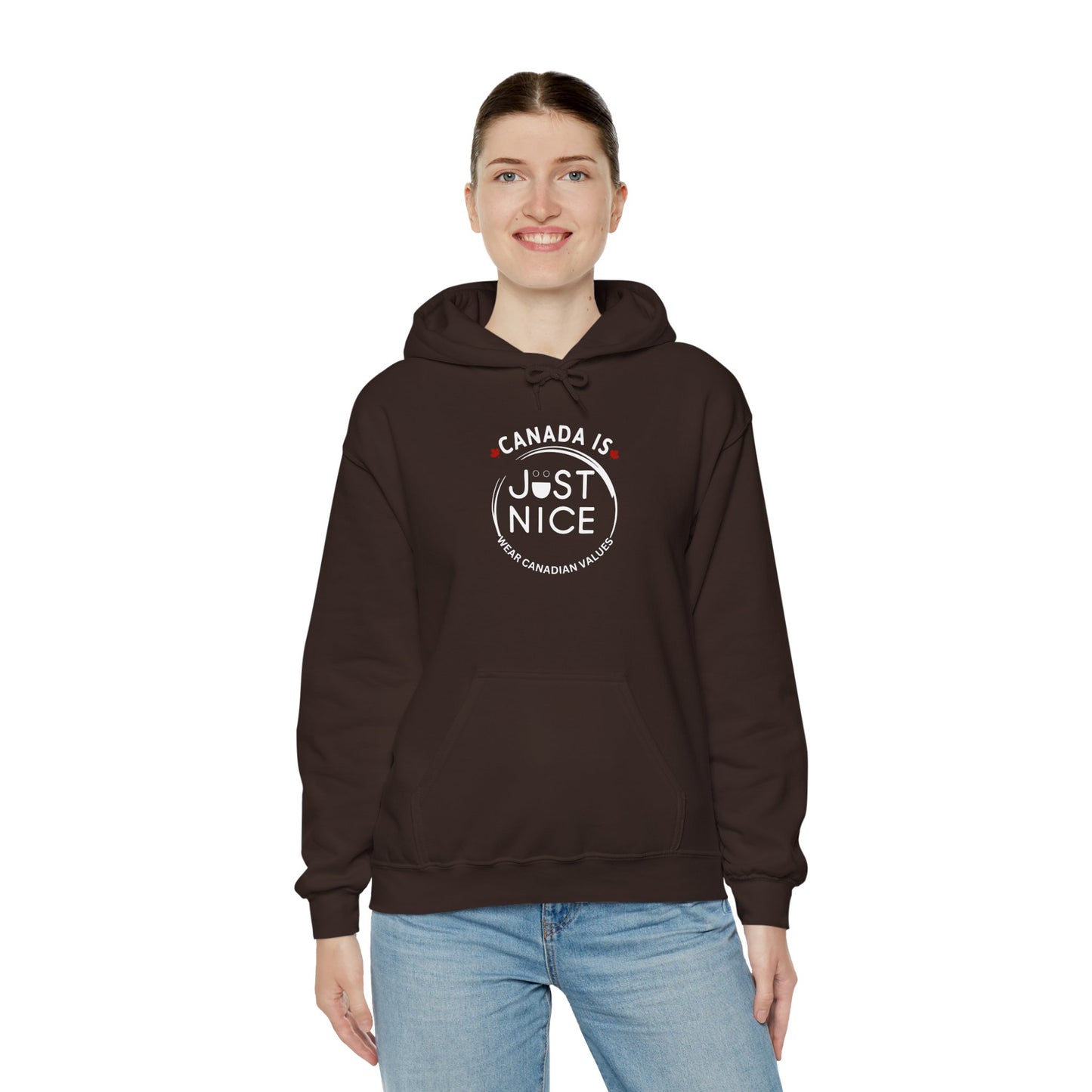 Canada Is Just Nice Hooded Sweatshirt | Unisex Cozy Pullover