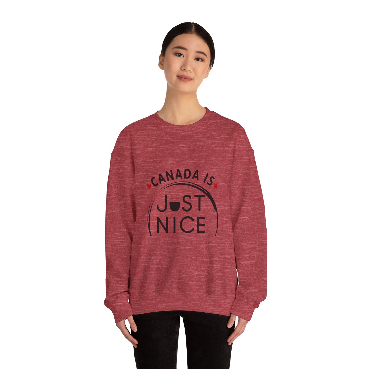 Canada Is Not Nasty Crewneck Sweatshirt - A Cozy Statement Piece for Proud Canadians