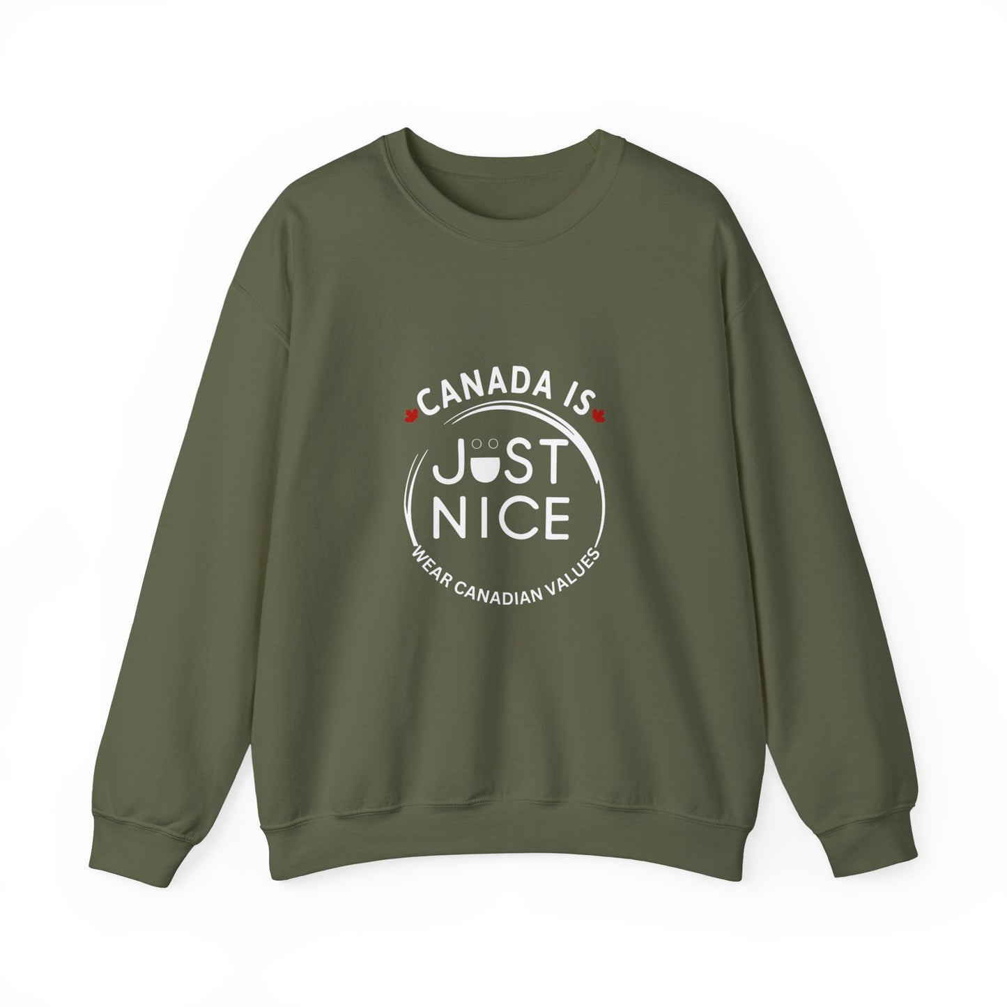Canada Is Just Nice Crewneck Sweatshirt - Cozy Unisex Sweater