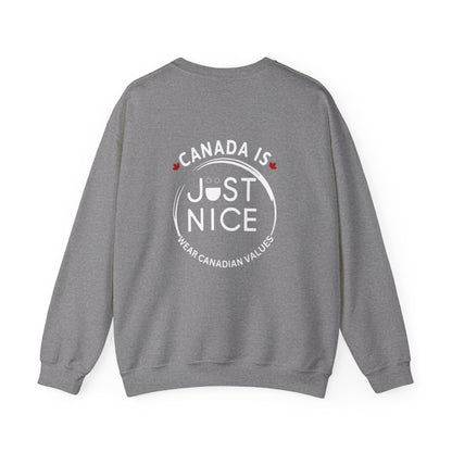 Canada Inspired Unisex Crewneck Sweatshirt - Cozy Fall Style