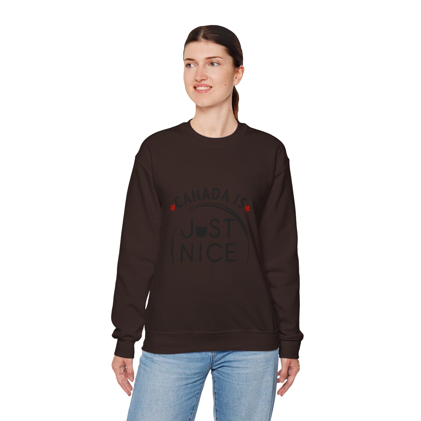 Canada Is Not Nasty Crewneck Sweatshirt - A Cozy Statement Piece for Proud Canadians